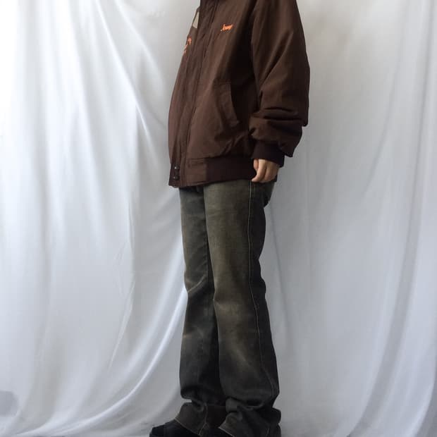 High neck over fit bomber jacket