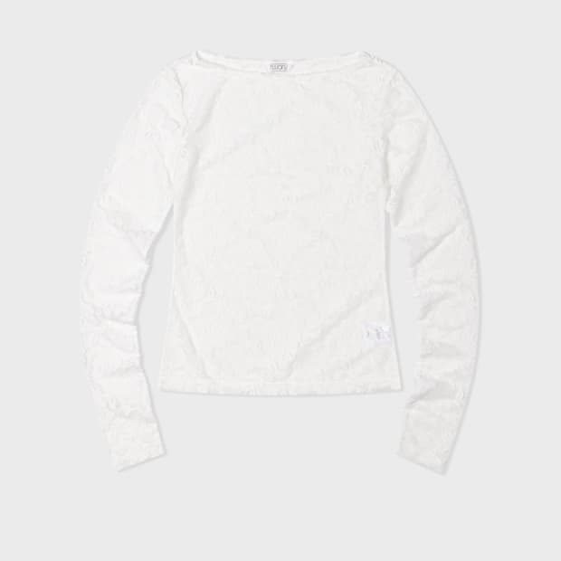 누아누 nuuanu Rugo Long Sleeve_White 씨스루탑