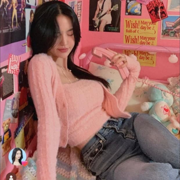 페일제이드 퍼지 가디건 탑+ 니트 세트