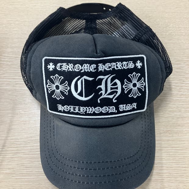 크롬하츠 매장판 CH 할리우드 트러커캡 볼캡 블랙