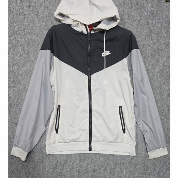나이키 윈드러너 배색 후드 바람막이 자켓 L