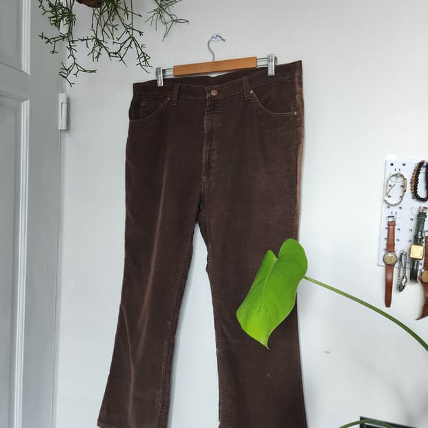 80s 시어즈 로어벅 코듀로이 세미 부츠컷 팬츠(USAmade)