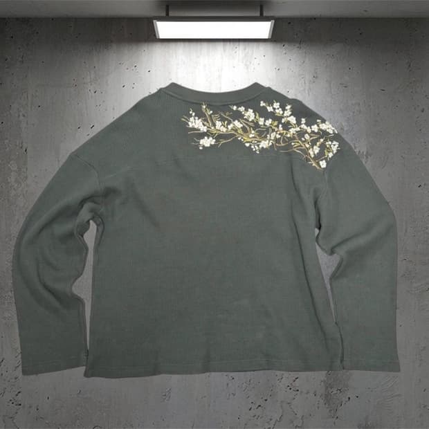 급!Derschutze Blossom Waffle Longsleeve L