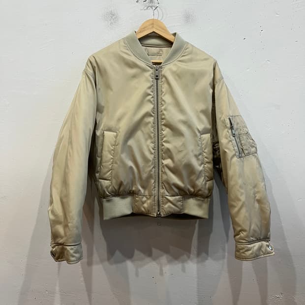 COOR 쿠어 오버핏 MA-1 플라이트 자켓 크림베이지 M