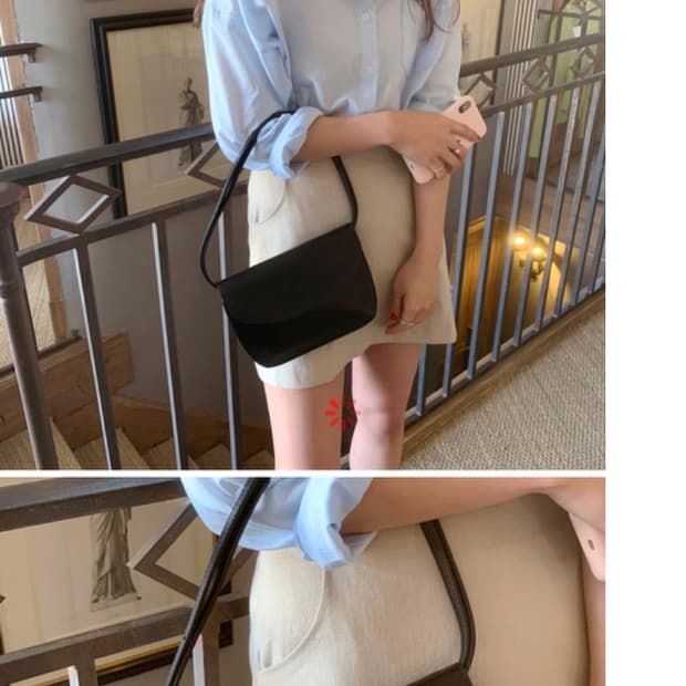 메이비베이비 제작 소가죽 파우치백