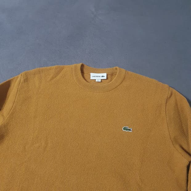 라코스테 울 니트 4 L 머스타드
