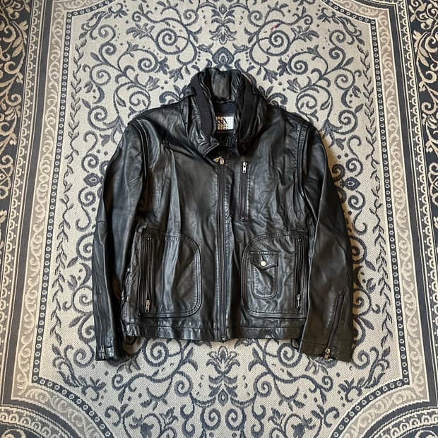 100 마자플라바 레더 자켓/W2537