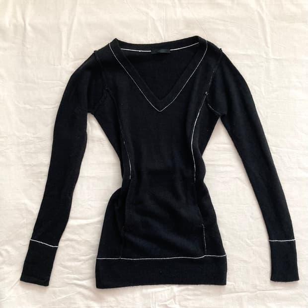 Moussy 갸루 오프숄더 니트 원피스