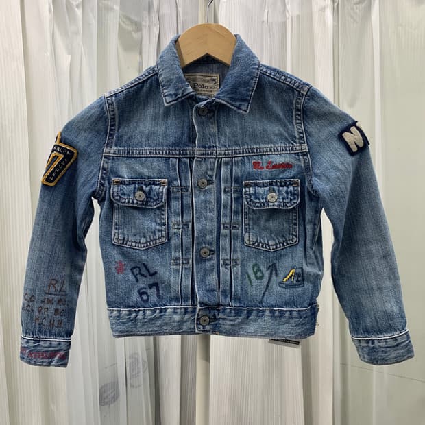 폴로 랄프로렌 키즈 커스텀 빈티지 데님 자켓 1881