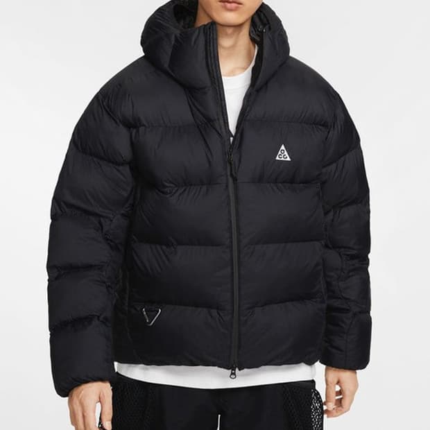 새상품) 나이키 acg 루나레이크 패딩 xl 블랙 / 퍼플