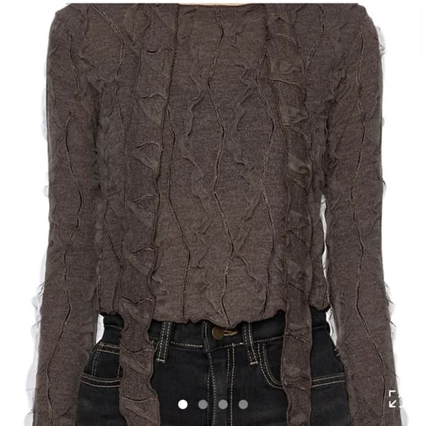 포르테나 크림 스카프 세트 티셔츠