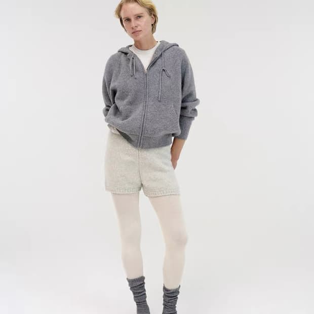 낫띵리튼 알파카 니트 후드집업