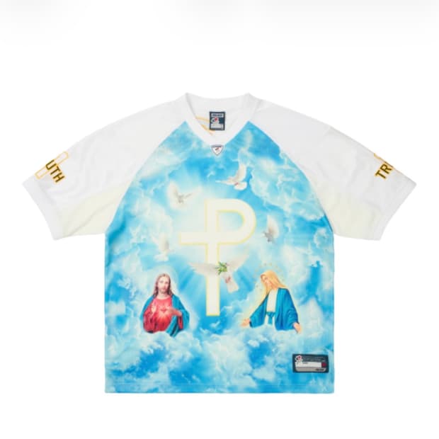 Palace 팔라스 1 트루스 저지 화이트 (식케이 착용)