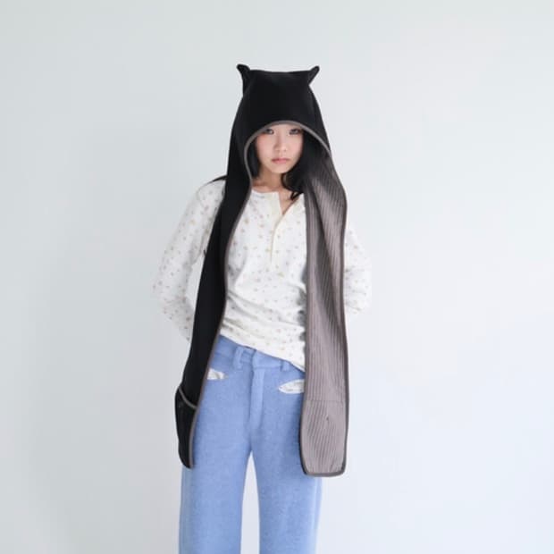샵페어리 fleece ear hood muffler