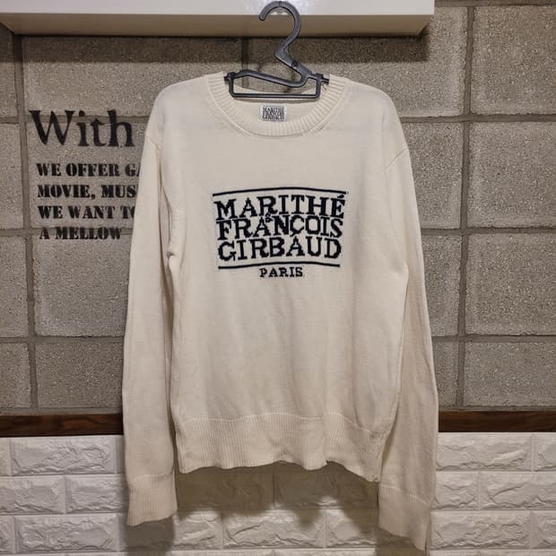 마리떼프랑소와저버 로고 니트 M