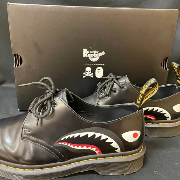 Dr.martens x Bape 1461 3홀 UK7
