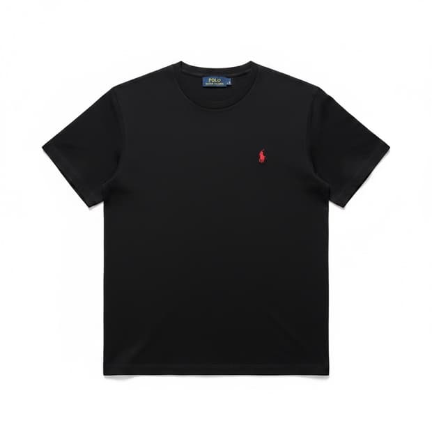 폴로 랄프로렌 블랙 반팔 티셔츠 S