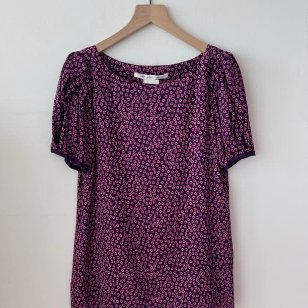 다이앤 본 퍼스텐버그 실크 블라우스 44