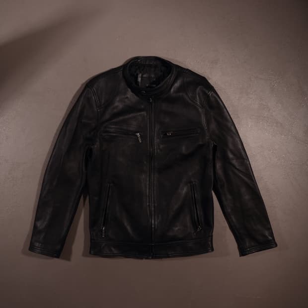 90s 빈티지 레더 라이더 집업자켓