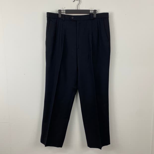 입생로랑 YSL 투턱 울 슬랙스 트라우저 <637>