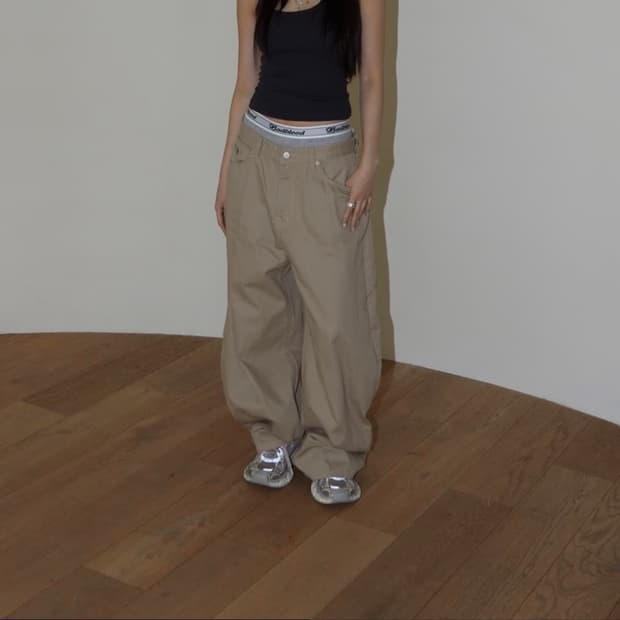 런츠 팬츠 바지 ABC BACK POCKET STUD PANTS S사이즈