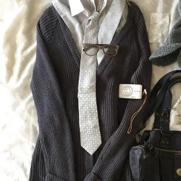 모리 너드걸 무드 가디건