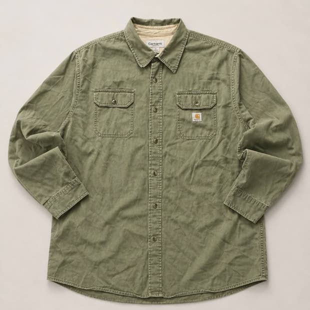 Carhartt 칼하트 카키 워크셔츠