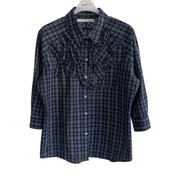 에옹쓰 exclusive habitat frill shirt 