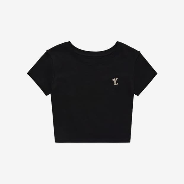 YEEL Y. SLIM FIT T-SHIRT BLACK(새 상품)