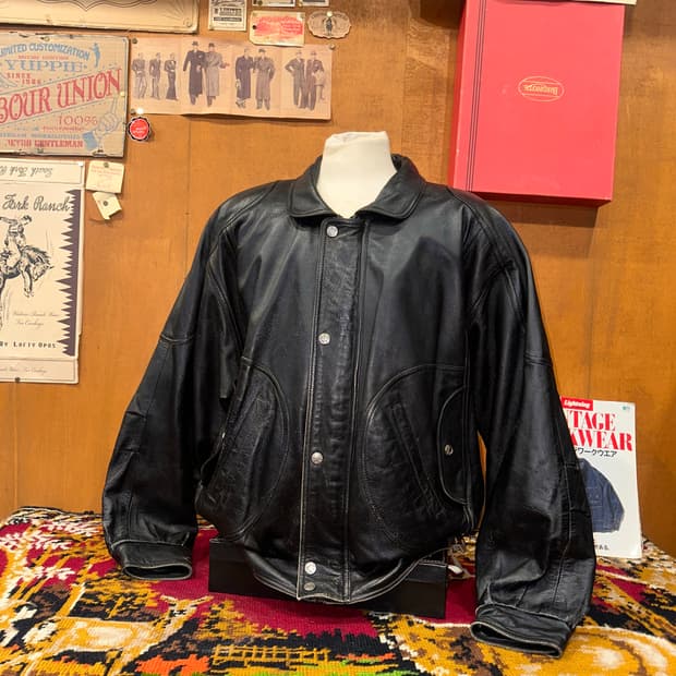 ( 2XL ) 가죽자켓 봄버자켓 푸퍼자켓 오버핏가죽자켓 빈티지가죽자켓