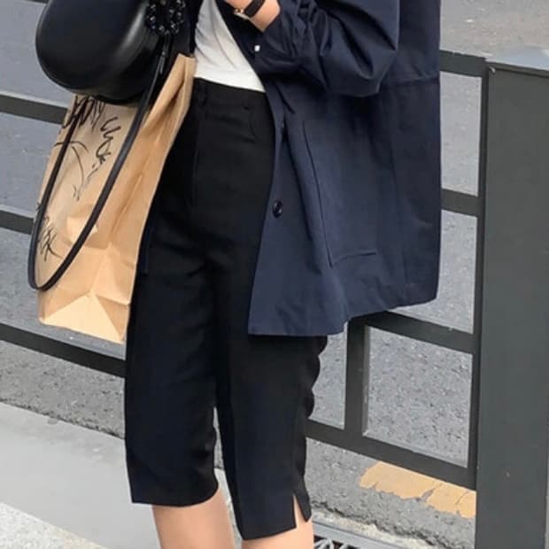 바스락 카프리 팬츠 5부