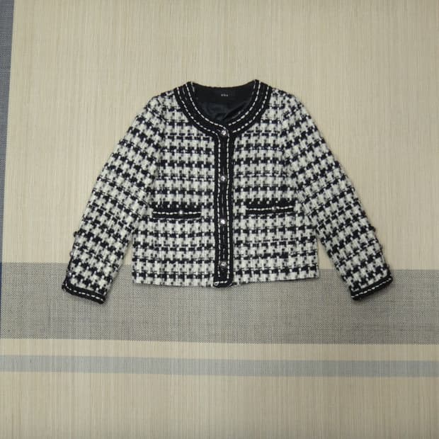 (44size) 오즈세컨 하운드투스 글리더 트위드 재킷