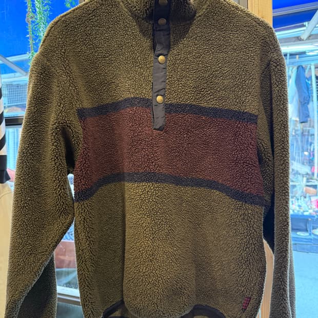 울리치 90s 카키 폴라텍 플리스 풀오버