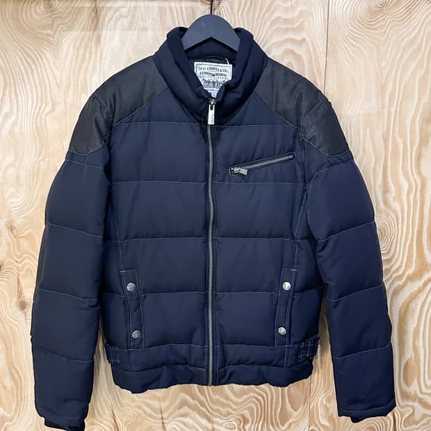 리바이스 나일론 구스 다운 바이커 자켓