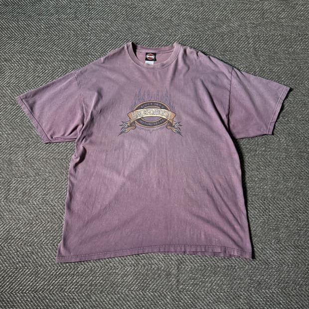 USA 할리 데이비슨 Sioux Falls 빈티지 티셔츠 (2XL)