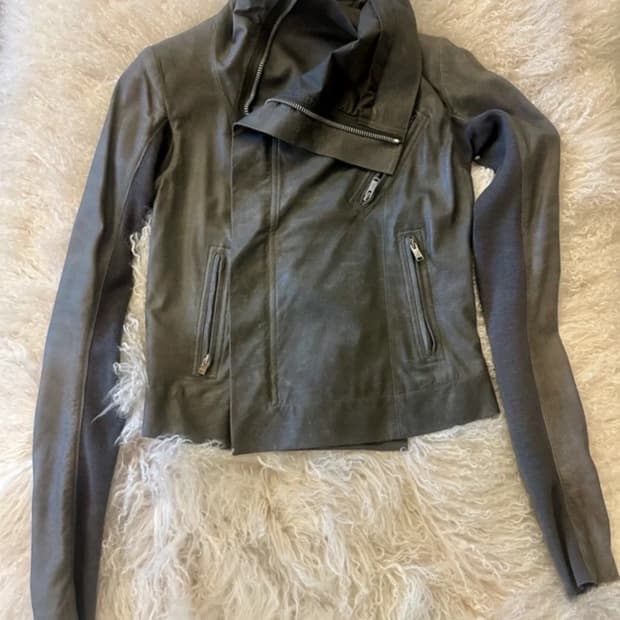 릭오웬스 레더자켓 40