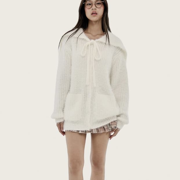 미개봉 클리시어 푸딩 퍼 가디건