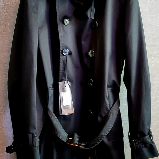 [미사용 택달린 새상품] 이태리 마뉴엘리츠 남자 트랜치코트