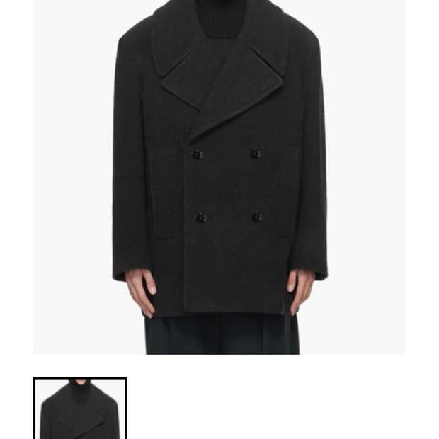 Lemaire 피코트 다크그레이 