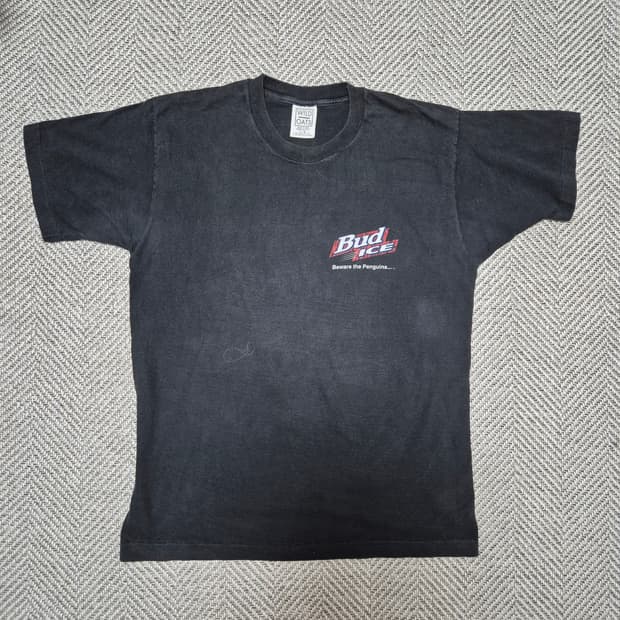 90s "Bud ICE" 머천다이즈 싱글스티치 티셔츠 (L)
