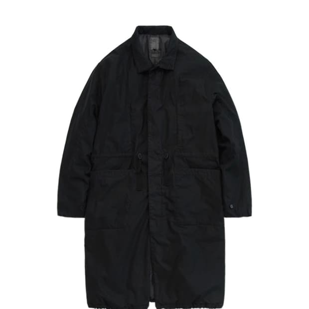 2) 폴리테루 헤비델 코트 블랙