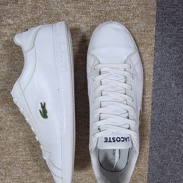 라코스테 흰색 스니커즈 [265~270mm]