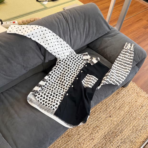 꼼데가르송 옴므 플러스 10AW 패턴 셔츠