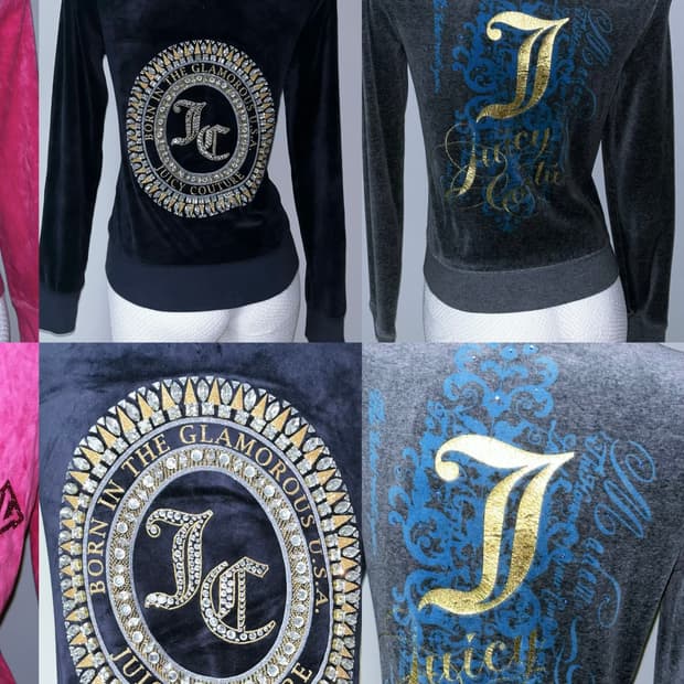 Juicy Couture 벨벳 갸루 와투케 대장템 모음 후드집업 져지