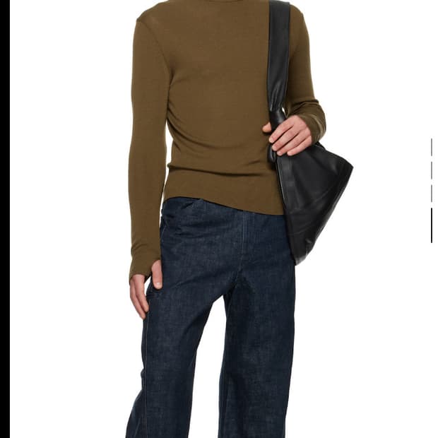 Lemaire men brown turtleneck M size