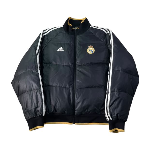105 아디다스 레알마드리드 삼선 구스다운 패딩