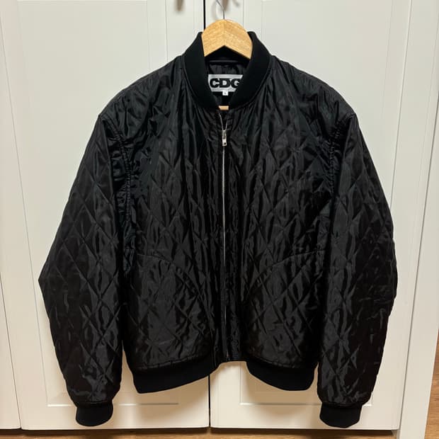 CDG 꼼데가르송 퀼티드 스태프 블루종 L