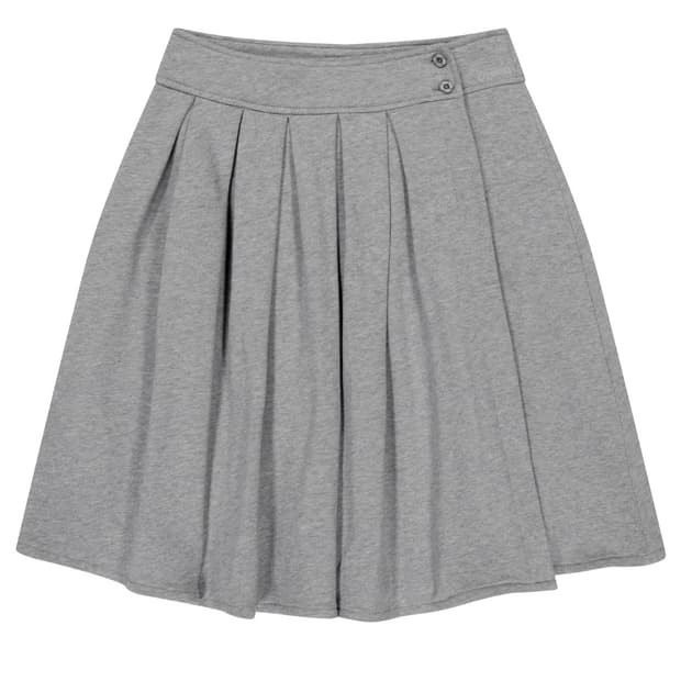 코이세이오 COZY SWEAT WRAP SKIRT MELANGE GREY