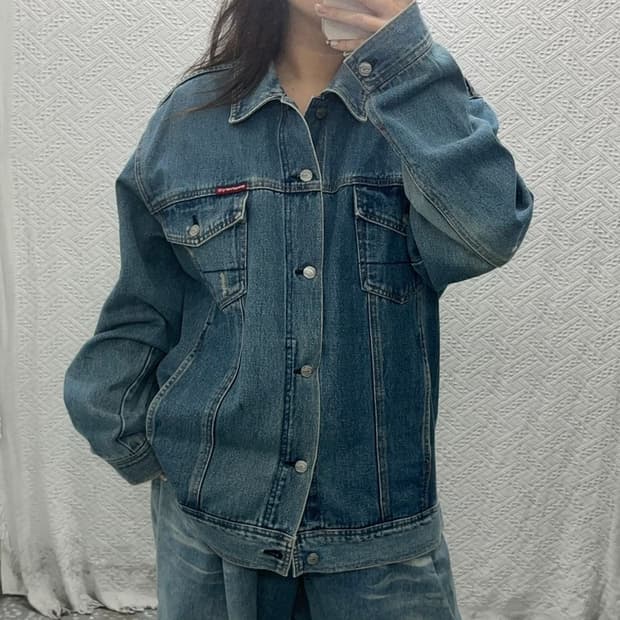 퀵실버 올드스쿨 투포켓 데님 청자켓 105 C06331