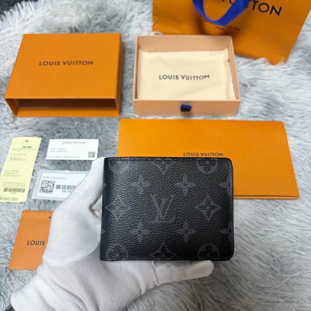 [새상품급/풀구성]루이비통 모노그램 이클립스 반지갑